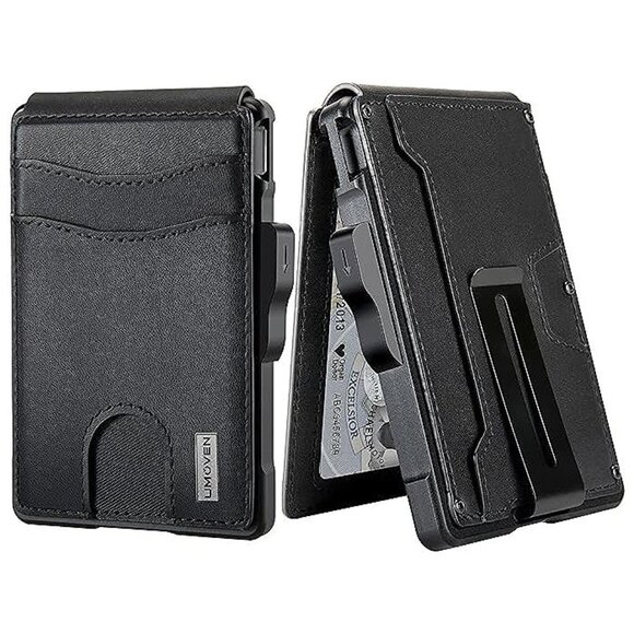 Other - Wallet for Men - with Money Clip Slim Leather Slots , Ink